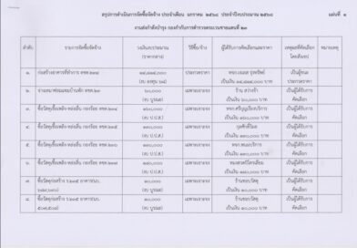 สรุปการดำเนินการจัดซื้อจัดจ้าง ประจำเดือน มกราคม และ เดือนกุมภาพันธ์ 2568