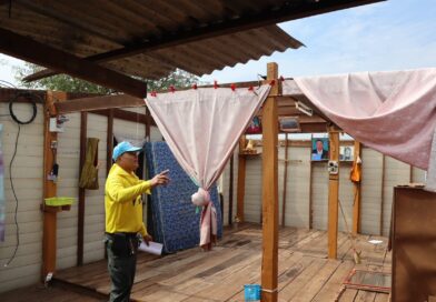 กก.ตชด.23 จัดกำลังพลออกสำรวจความเสียหายบ้านเรือนประชาชน ในพื้นที่ถูกพายุฤดูร้อนพัดเสียหาย