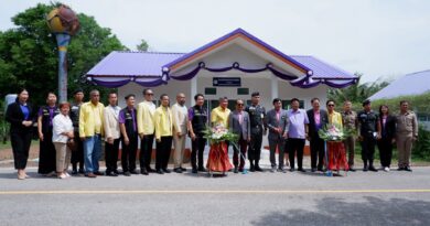 พิธีส่งมอบอาคารกิจกรรมสหกรณ์นักเรียน รร.ตชด.การท่าอากาศยานแห่งประเทศไทย