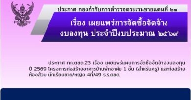 ประกาศ กก.ตชด.23