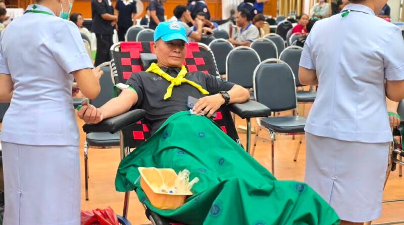 ร้อย ตชด.234 นำกำลังพลจิตอาสาในสังกัด ร่วมบริจาคโลหิตเพื่อช่วยเหลือในอุบัติเหตุเด็กขับรถชนพระธุดงค์ ในกรณีเร่งด่วน ณ ห้องบริจาคโลหิต ตึกอุบัติเหตุ ชั้น 2 รพ.มุกดาหาร อ.เมือง จ.มุกดาหาร